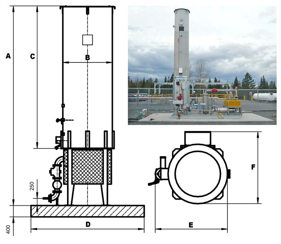 AirScience Enclosed Gas Flare Selection Chart 1