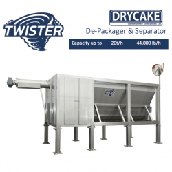 Drycake Twister - Depackager & separator