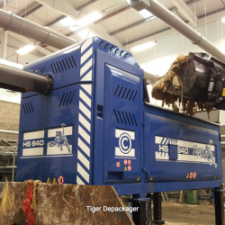 Ecoverse Tiger Revolutionary Depackaging Machine