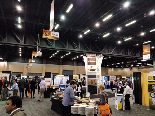 Expo Hall at IBCE 2018, a biogas conference.