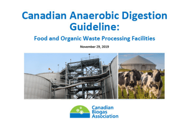 The Canadian Biogas Association releases the first national Anaerobic Digestion Guideline in Canada