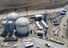 Photo de l'installations de Rialto Bioenergy réalisée par Anaergia - Système biométhanisation - Fournisseurs technologies biogaz