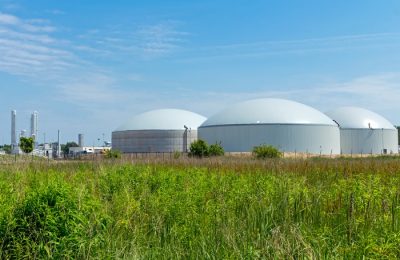 17 experienced biogas/biomethane equipment suppliers and service providers you should consider for your project - Picture of a biogas plant in a field